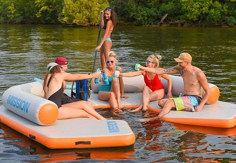 Надувной плот-платформа 