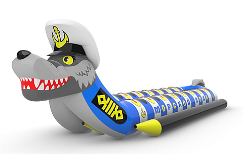 &quot;ВОЛК-ДАБЛ&quot; - буксируемый аттракцион надувной двойной дубль-банан. Водный, зимний