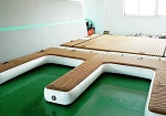 Фотография Изготовление индивидуальных надувных пирсов, понтонов, платформ по чертежам из ткань AIRDECK ПВХ (DROP STITCH PVC) ткань AIRDECK ТПУ (DROP STITCH TPU) ТаймТриал