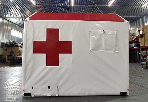 «ПКП ТТ-9» - надувная пневмокаркасная палатка, медицинский пункт 3 м на 3 м