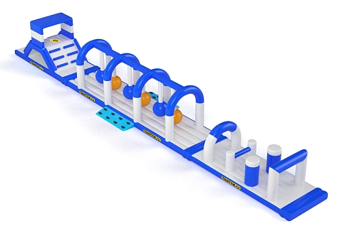 Надувной водный аттракцион «Полоса препятствий Уровень №3»