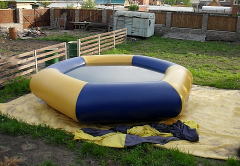 Надувной многоугольный бассейн с надувным бортом из прочного ПВХ для детей, взрослых