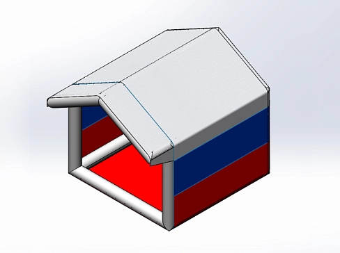 Уличная торговая надувная пневмокаркасная палатка 