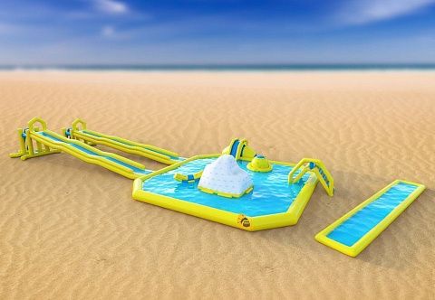 Надувной развлекательный комплекс «Аквапарк на берегу»