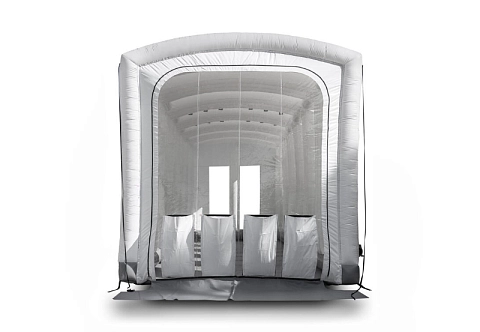 Большая надувная камера (палатка) ПВХ для покраски и ремонта автомобиля 15х5,8 м