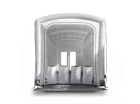 Большая надувная камера (палатка) ПВХ для покраски и ремонта автомобиля 15х5,8 м