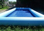 Фотография Надувной квадратный  с надувным бортом бассейн для детей, взрослых из ПВХ ТаймТриал