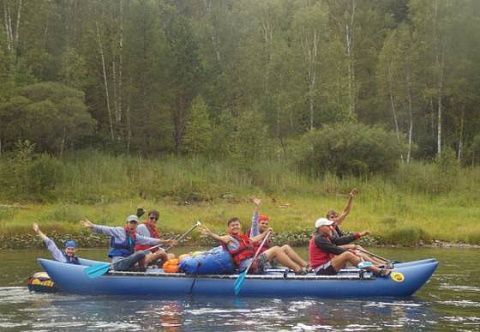 &quot;К-400&quot; - надувной туристический сплавной катамаран для сплава