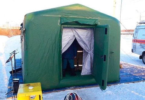 Надувной Мобильный пункт обогрева МЧС «МИГ»