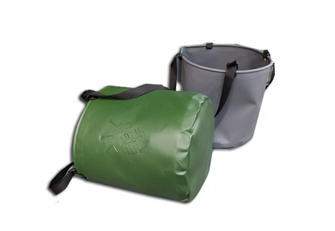 Складное мягкое походное ведро из ПВХ для рыбалки и прикормки