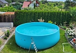 Фотография Круглый надувной бассейн IPOOLGO для отдыха из  из AirDeck Drop Stitch из ткань AIRDECK ПВХ (DROP STITCH PVC) ткань AIRDECK ТПУ (DROP STITCH TPU) ТаймТриал