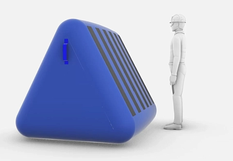 Пневматический надувной домкрат из ПВХ клиновидной формы