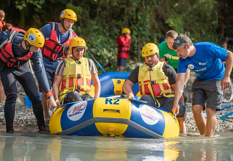 &quot;ПАРАРАФТ&quot; - надувной рафт для инвалидов, реабилитации и адаптивного водного туризма, сплавов