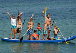 Фотография "BIG SUP BOARD T5" - гигантская надувная доска (сапборд) с веслом из AIRDECK (DWF) ТаймТриал