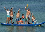 Фотография "BIG SUP BOARD T5" - гигантская надувная доска (сапборд) с веслом из AIRDECK (DWF) ТаймТриал