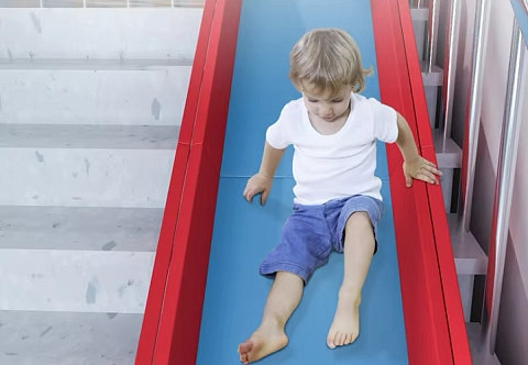 Складная мягкая горка для детей на лестницу