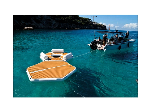Надувная плавучая платформа Шестиугольной формы для отдыха