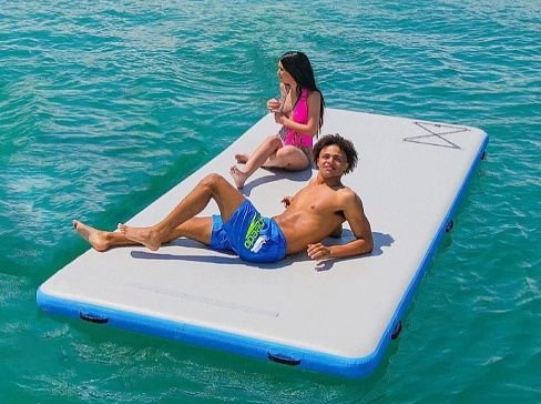 Надувной SUP плот-платформа из AirDeck для отдыха на воде