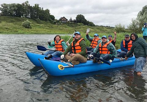 &quot;К-400&quot; - надувной туристический сплавной катамаран для сплава