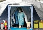 Фотография "САНПРОПУСКНИК" - надувная пневмокаркасная палатка для организации санитарно-гигиенического контроля из ткань ПВХ (PVC) ТаймТриал