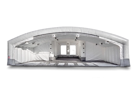 Большая надувная камера-бокс (палатка) ПВХ для покраски и ремонта автомобилей 15х9,2 м