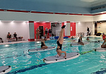 "FITNESS SUP" - надувная доска для фитнеса в бассейне, на озере из AIRDECK (DWF) ТаймТриал