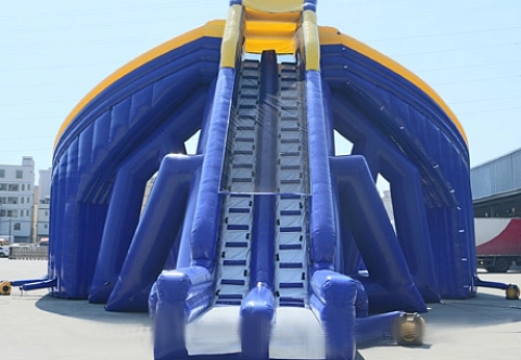 Гигантские надувные тройные водные горки