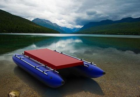 Надувная палуба для катамарана из AirDeck (Drop Stitch)