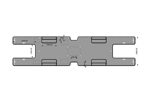 Надувная мобильная большая платформа-док для гидроцикла из AirDeck (надувная палуба)