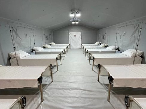 Надувная спасательная палатка из AirDeck (воздушная палуба)