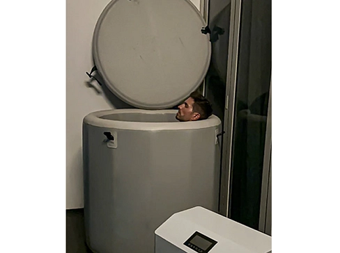 Прочная, долговечная надувная мобильная ледяная ванна, купель для спортсменов для спорта, фитнеса, льда из AIRDECK DROP STITCH