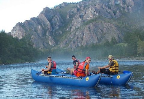 &quot;К-600&quot; - надувной туристический сплавной катамаран для сплава