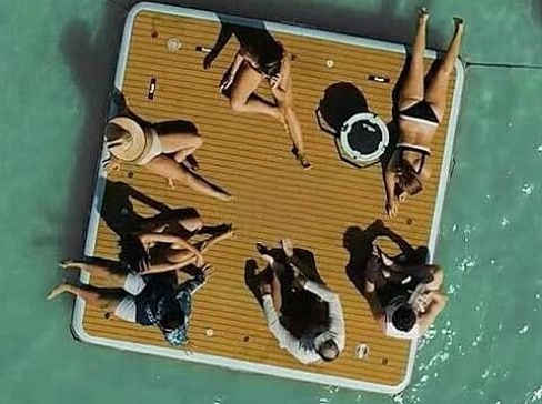 Надувная плавающая платформа с ЭВА покрытием
