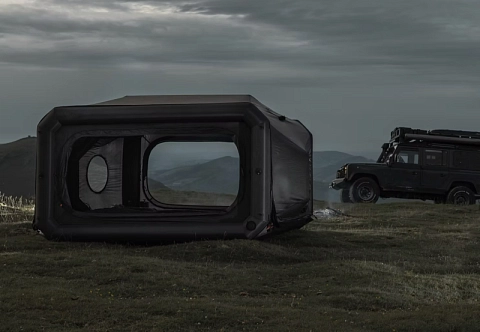 Надувная пневмокаркасная палатка туристическая