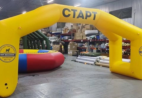 Надувная четырёхопорная спортивная Арка 