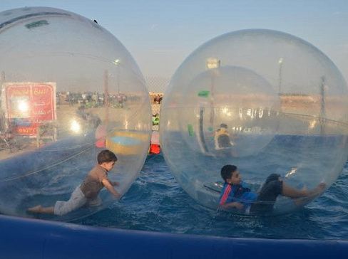 «АКВАЗОРБ» - аттракцион водный шар прозрачный надувной из ТПУ