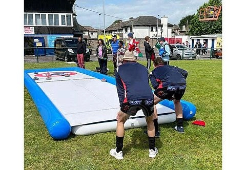 Надувной мобильный каток (поле) для керлинга