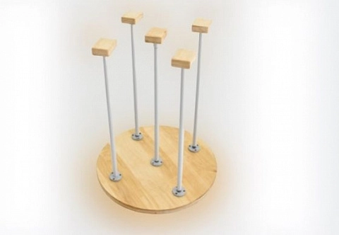 Цирковая трость пятигранная для стойки и упражнений на руках