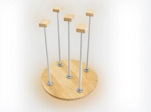 Цирковая трость пятигранная для стойки и упражнений на руках