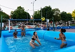 Фотография «АКВАБОЛ» - надувной бассейн для пляжного водного волейбола, акваволейбола из ткань ПВХ ТаймТриал
