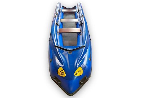 "УРАН-460Ф" - надувная моторная лодка Кабот с фальшбортом ПВХ с транцем под мотор, с надувным дном НДВД