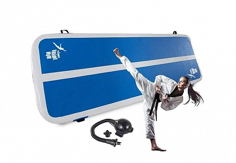 Надувной мат (дорожка) для тхэквондо, акробатики, гимнастики (2 на 6 метра)