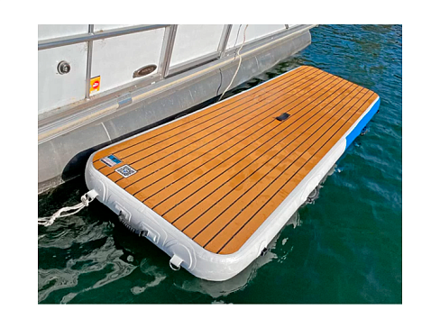 Надувной плот-платформа к яхте, катеру для отдыха