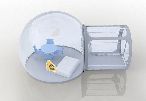 Уникальная прозрачная палатка-шар сфера Bubble Tree