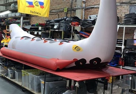 &quot;ЦАРЕВНА-ЛЕБЕДЬ-ДАБЛ&quot; - надувной зимний, водный буксируемый аттракцион дубль-банан