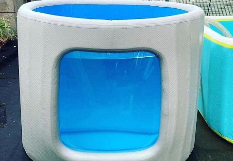 Прочная, долговечная надувная мобильная ледяная ванна, купель для спортсменов для спорта, фитнеса, льда из AIRDECK DROP STITCH