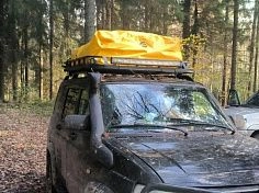 Фотография Сумка-чехол прочный водонепроницаемый, герметичный из ПВХ на багажник на крышу автомобиля для автотуризма, джипинга из ткань ПВХ ткань ТПУ 420Д ТаймТриал