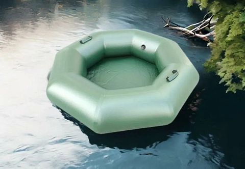 Надувная лодка-плот ПВХ восьмигранная