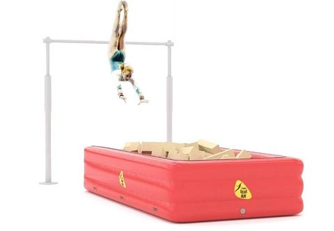 Надувная мобильная поролоновая яма с надувным дном для зоны приземления в акробатике, гимнастике