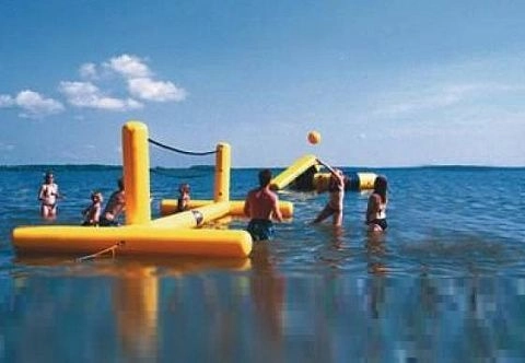 Надувной волейбол с волейбольной сеткой для воды, суши, пляжа